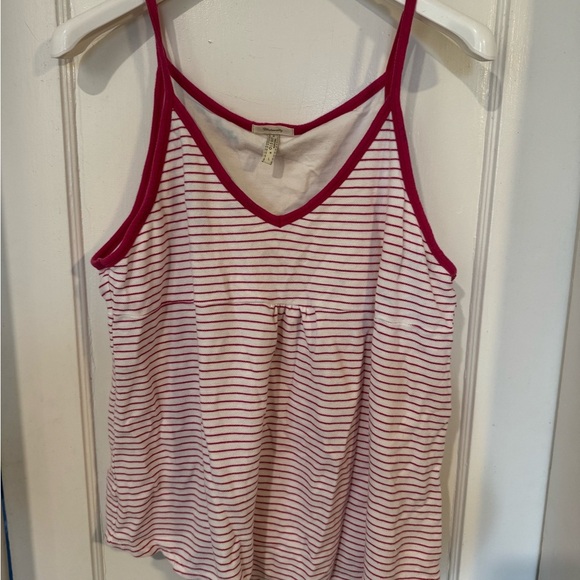 Old Navy Pink and White Striped Camisole Top - Picture 2 of 5